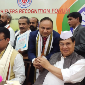 National Achievers Recognition Forum certificate handover